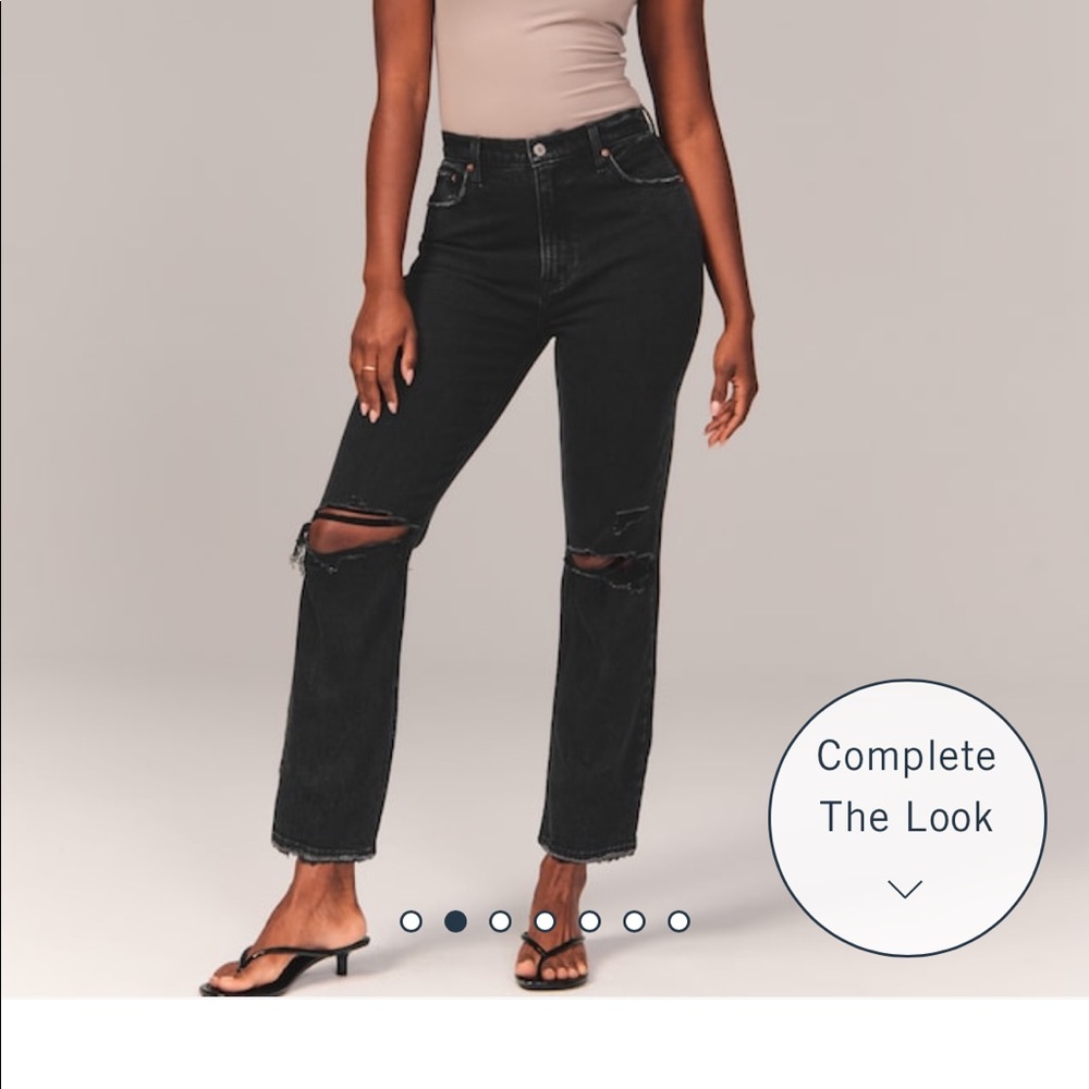Abercrombie ankle straight jeans